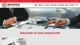 What Ramassociates.us website looked like in 2016 (7 years ago)