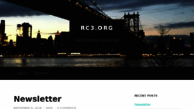 What Rc3.org website looked like in 2016 (7 years ago)