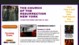 What Resurrectionnyc.org website looked like in 2016 (7 years ago)