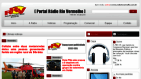 What Radioriovermelho.com.br website looked like in 2016 (7 years ago)