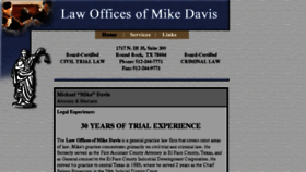 What Roundrocklawyer.com website looked like in 2016 (7 years ago)