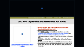 What Rivercitymarathon.com website looked like in 2016 (7 years ago)