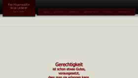 What Rechtsanwaeltin-lederer.de website looked like in 2016 (7 years ago)