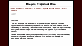 What Recipesprojectsandmore.com website looked like in 2016 (7 years ago)