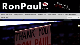What Ronpaul2008.com website looked like in 2016 (7 years ago)