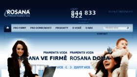 What Rosana.cz website looked like in 2016 (7 years ago)