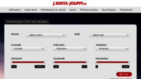 What Rintajouppi.fi website looked like in 2016 (7 years ago)