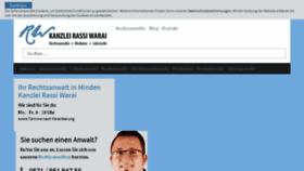 What Rechtsanwaltskanzlei-warai.de website looked like in 2016 (7 years ago)