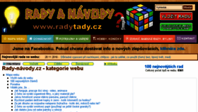 What Rady-navody.cz website looked like in 2016 (7 years ago)