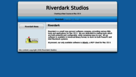 What Riverdark.net website looked like in 2016 (7 years ago)