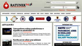 What Ratunek24.pl website looked like in 2016 (7 years ago)