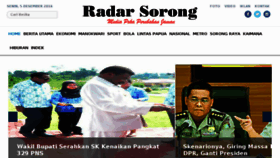 What Radarsorong.com website looked like in 2016 (8 years ago)