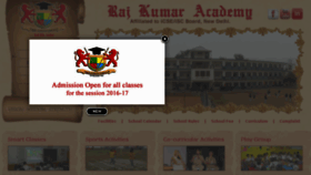 What Rajkumaracademy.com website looked like in 2016 (8 years ago)