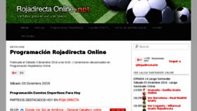 What Rojadirectaonline.net website looked like in 2016 (7 years ago)