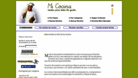 What Recetasmicocina.com website looked like in 2016 (7 years ago)