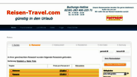 What Reisen-travel.com website looked like in 2016 (7 years ago)