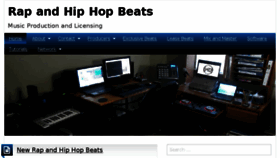 What Rapandhiphopbeats.com website looked like in 2016 (7 years ago)