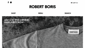 What Robert-boris.com website looked like in 2016 (7 years ago)