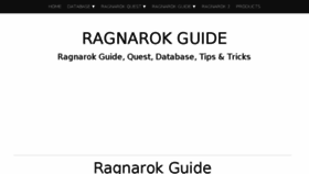 What Ragnarok-guide.com website looked like in 2016 (7 years ago)