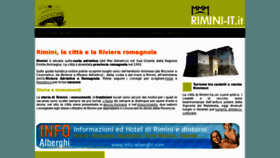 What Rimini-it.it website looked like in 2016 (7 years ago)