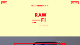 What Raw-fi.com website looked like in 2016 (7 years ago)
