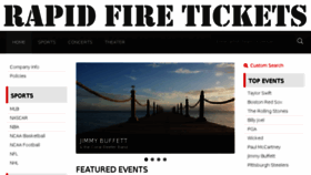 What Rapidfiretickets.com website looked like in 2016 (7 years ago)