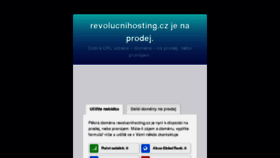 What Revolucnihosting.cz website looked like in 2016 (7 years ago)