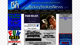 What Rickystokesnews.com website looked like in 2016 (7 years ago)