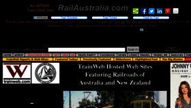 What Railaustralia.com website looked like in 2016 (7 years ago)