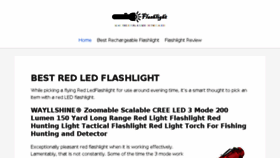 What Redflashlight.com website looked like in 2016 (7 years ago)
