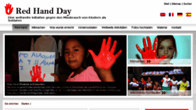 What Redhandday.org website looked like in 2016 (7 years ago)