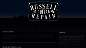 What Russellguitarrepair.com website looked like in 2016 (7 years ago)