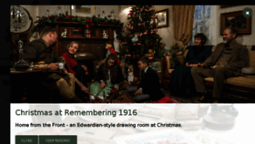 What Remembering1916.co.uk website looked like in 2016 (7 years ago)