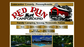 What Redruncampground.com website looked like in 2016 (7 years ago)