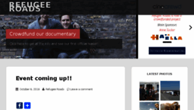 What Refugeeroads.com website looked like in 2016 (7 years ago)