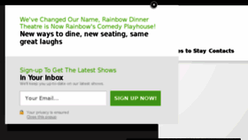 What Rainbowcomedy.com website looked like in 2016 (7 years ago)