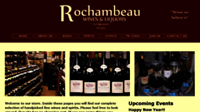 What Rochambeauwines.com website looked like in 2016 (7 years ago)