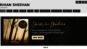 What Rhiansheehan.com website looked like in 2016 (7 years ago)