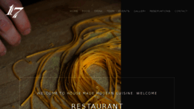 What Restaurant17.com website looked like in 2016 (7 years ago)