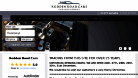 What Roddenroadcars.co.uk website looked like in 2016 (7 years ago)