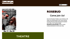 What Rosebud.ca website looked like in 2016 (7 years ago)