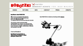 What Robotzki.com website looked like in 2016 (7 years ago)