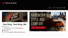 What Redwing.redwingshoestore.com website looked like in 2016 (7 years ago)