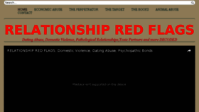 What Relationshipredflags.com website looked like in 2016 (7 years ago)