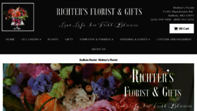 What Richtersflorist.com website looked like in 2016 (7 years ago)