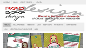 What Redbeedesign.hu website looked like in 2016 (7 years ago)