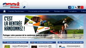 What Randonnees-midi-pyrenees.com website looked like in 2017 (7 years ago)