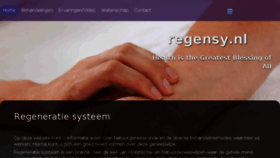 What Regensy.nl website looked like in 2017 (7 years ago)