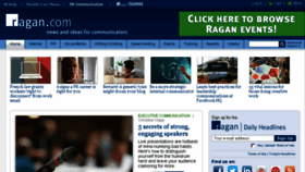 What Ragan.co.uk website looked like in 2017 (7 years ago)