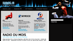 What Radios.fr website looked like in 2017 (7 years ago)